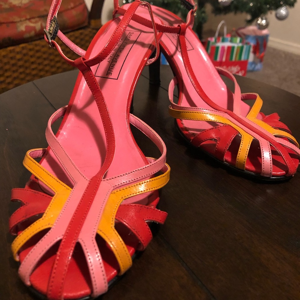 SOLD Vintage Saks Fifth Avenue TriColor Heels